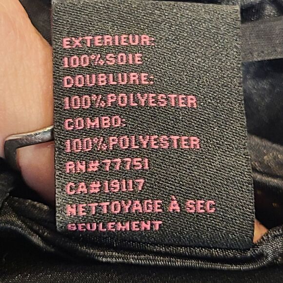 Betsey Johnson Collection Y2K Sweetheart neckline 100% Silk Ruffled Mini Dress 4 - Picture 14 of 14